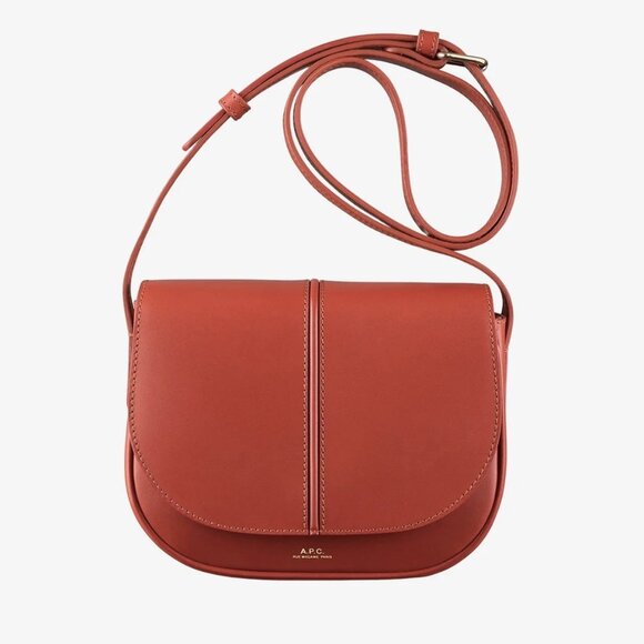 A.P.C. Handbags - NWT - A.P.C. Betty Calfskin Leather Crossbody Bag BRANDY (EAI) 🎁